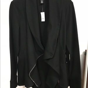 Black side zip jacket